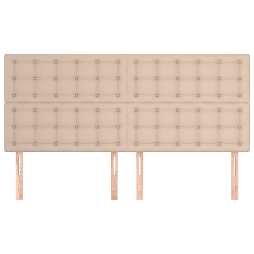 Testiere 4 pz Cappuccino 100x5x78/88 cm in Similpelle