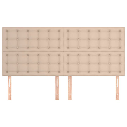 Testiere 4 pz Cappuccino 100x5x78/88 cm in Similpelle