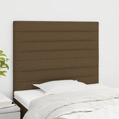 Testiera Marrone Scuro 90x5x118/128 cm Tessuto