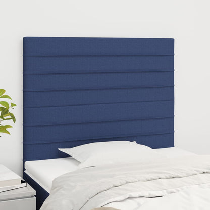 Testiera Blu 90x5x118/128 cm Tessuto