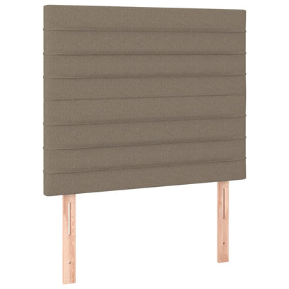 Testiera 2 pz Tortora 100x5x78/88 cm in Tessuto