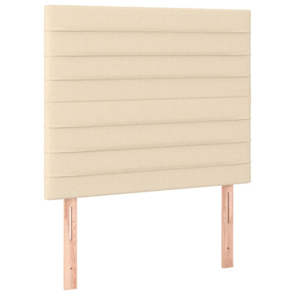 Testiera Crema 100x5x118/128 cm Tessuto