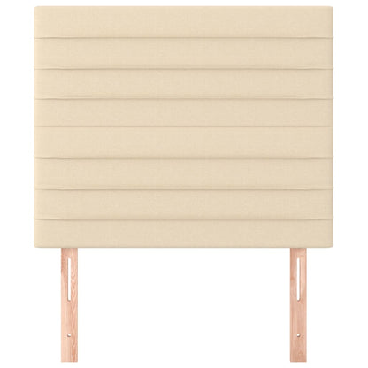 Testiera Crema 100x5x118/128 cm Tessuto