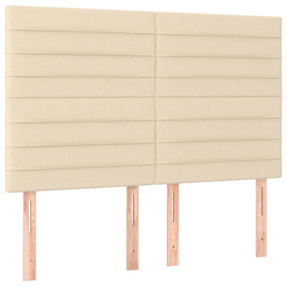 Testiere 4 pz Crema 72x5x78/88 cm in Tessuto