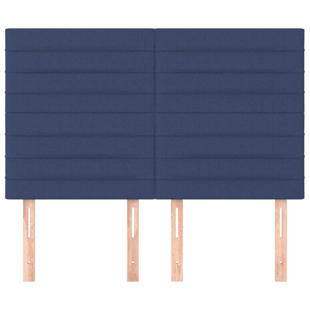 Testiere 4 pz Blu 72x5x78/88 cm in Tessuto
