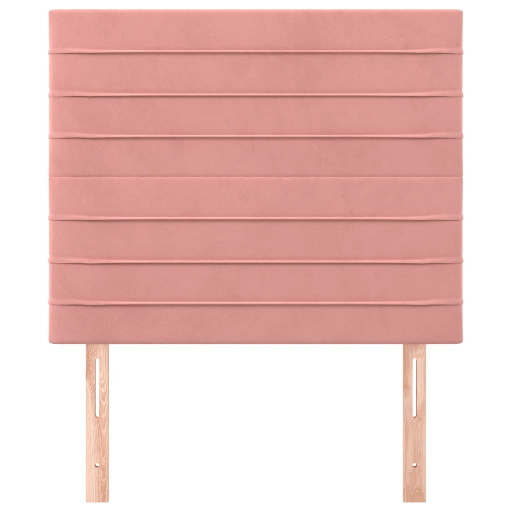 Testiera 2 pz Rosa 80x5x78/88 cm in Velluto
