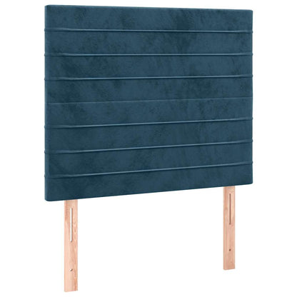 Testiera Blu Scuro 90x5x118/128 cm Velluto