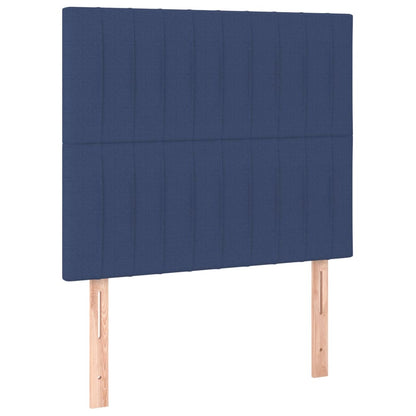 Testiera 2 pz Blu 80x5x78/88 cm in Tessuto