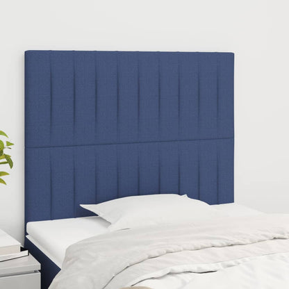 Testiera Blu 80x5x118/128 cm Tessuto