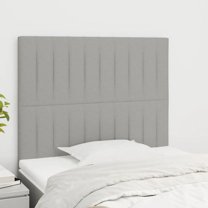 Testiera Grigio Chiaro 90x5x118/128 cm Tessuto