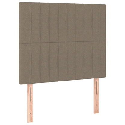 Testiera per letto tortora 100x5x118/128 cm in tessuto