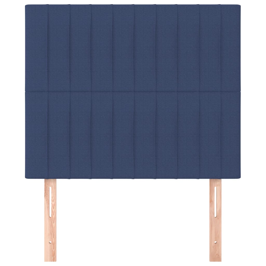 Testiera 2 pz Blu 100x5x78/88 cm in Tessuto