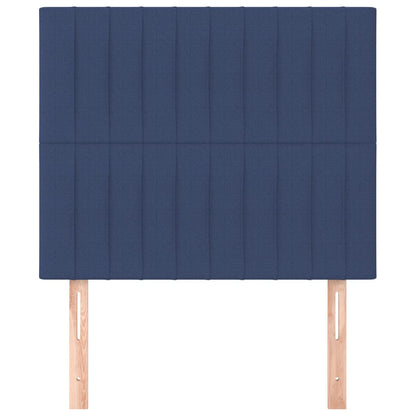 Testiera Blu 100x5x118/128 cm Tessuto