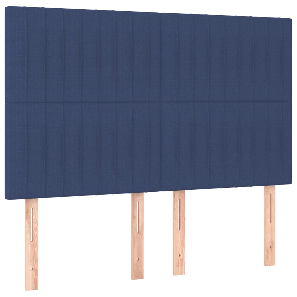 Testiera Blu 144x5x118/128 cm Tessuto