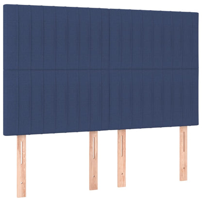 Testiera Blu 144x5x118/128 cm Tessuto