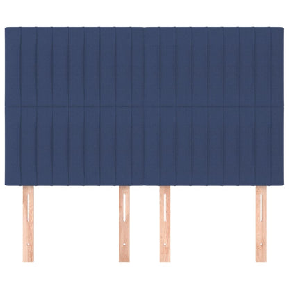 Testiera Blu 144x5x118/128 cm Tessuto