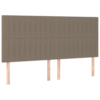 Testiere 4 pz Tortora 80x5x78/88 cm in Tessuto