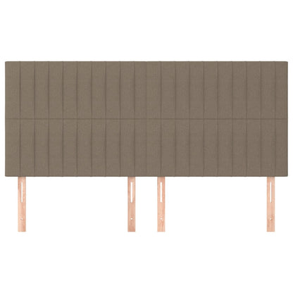 Testiere 4 pz Tortora 80x5x78/88 cm in Tessuto