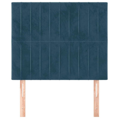 Testiera Blu Scuro 100x5x118/128 cm Velluto