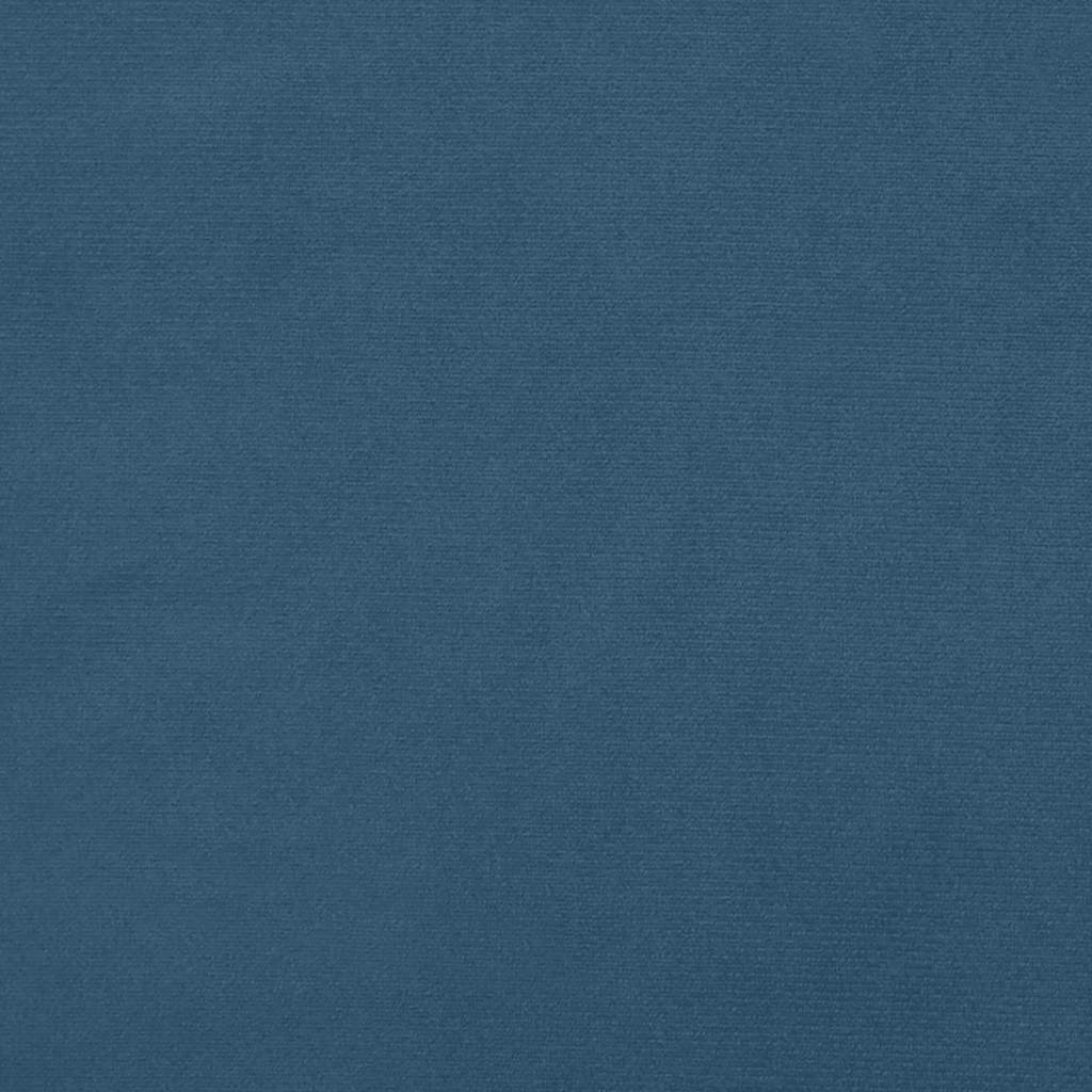 Testiera Blu Scuro 144x5x118/128 cm Velluto