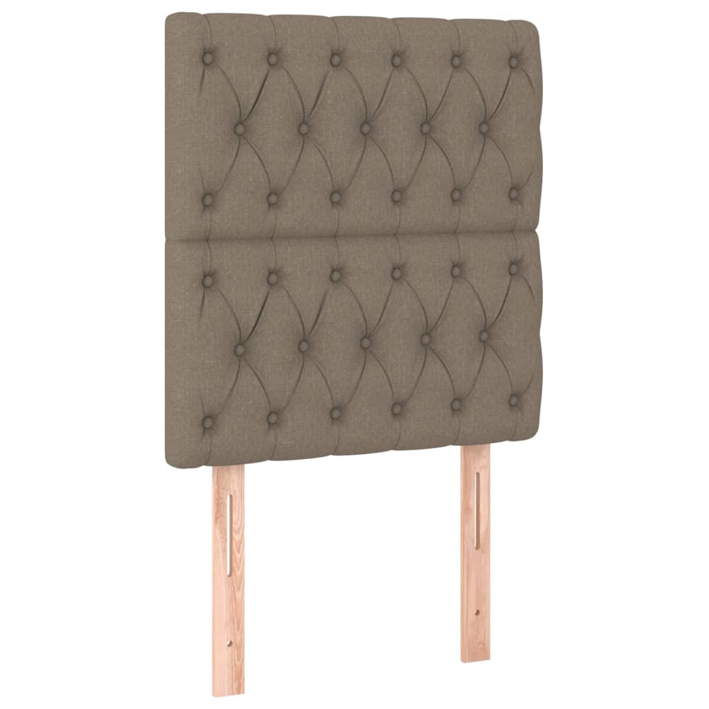 Testiera per letto Tortora 80x7x118/128 cm Tessuto