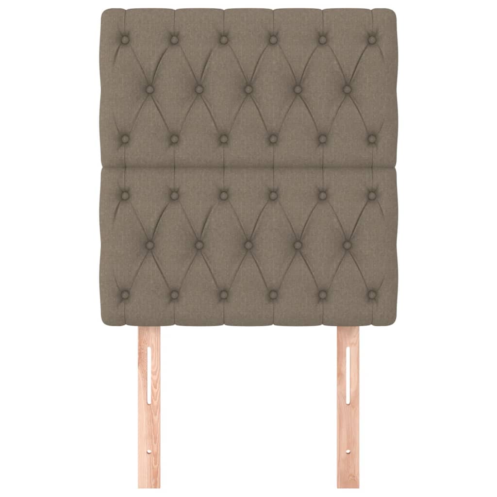 Testiera per letto Tortora 80x7x118/128 cm Tessuto