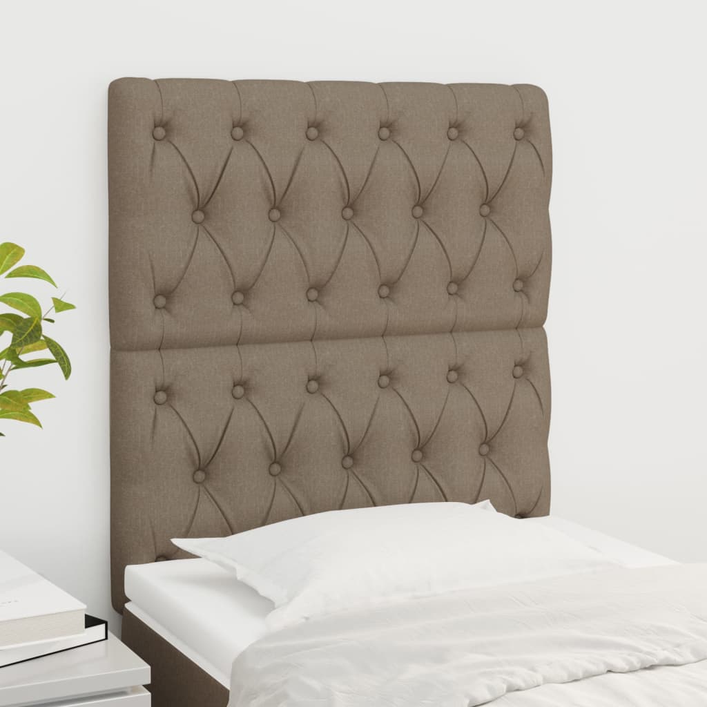 Testiera per letto Tortora 80x7x118/128 cm Tessuto