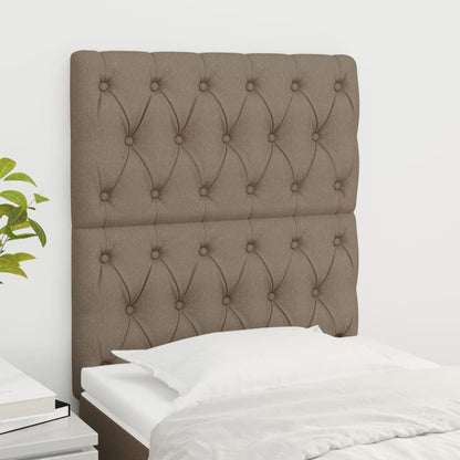 Testiera per letto Tortora 80x7x118/128 cm Tessuto