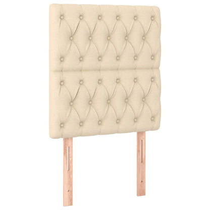 Testiera Crema 80x7x118/128 cm Tessuto