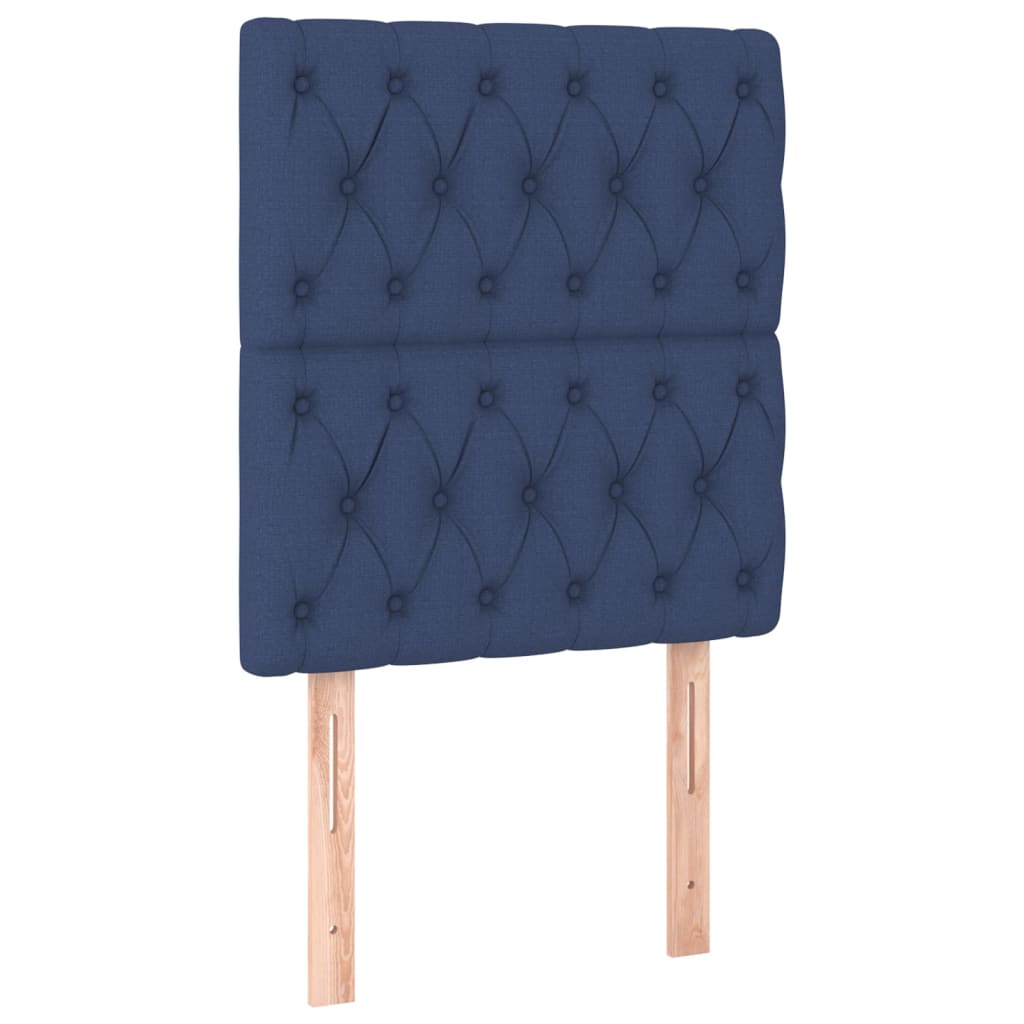 Testiera Blu 80x7x118/128 cm Tessuto