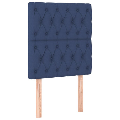 Testiera Blu 80x7x118/128 cm Tessuto