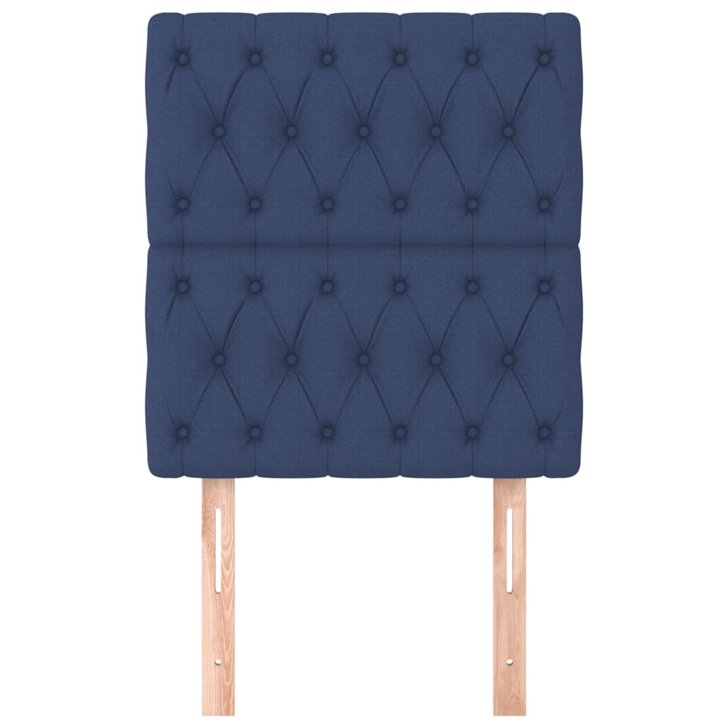 Testiera Blu 80x7x118/128 cm Tessuto