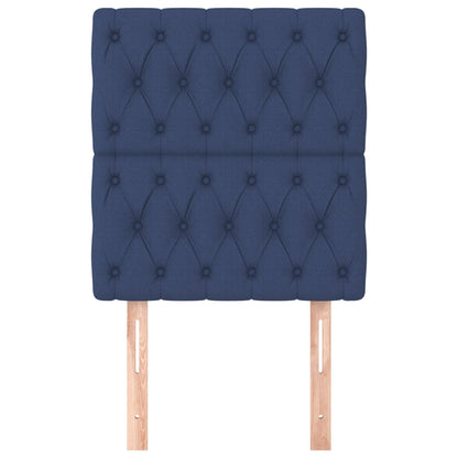 Testiera Blu 80x7x118/128 cm Tessuto