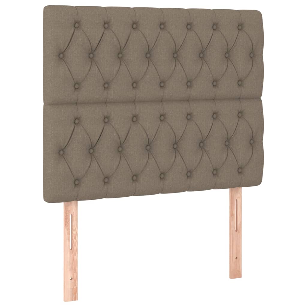 Testiera per letto Tortora 90x7x118/128 cm Tessuto