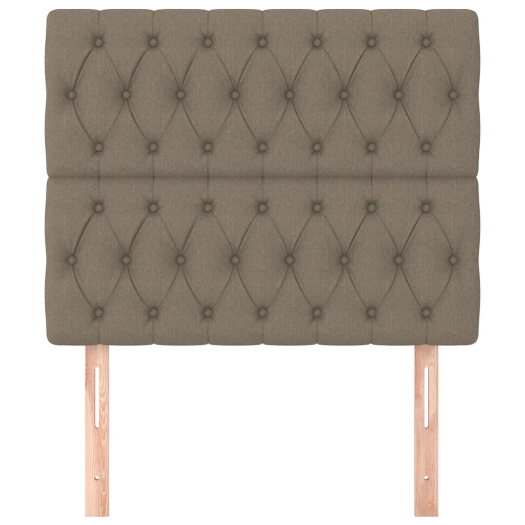 Testiera per letto Tortora 90x7x118/128 cm Tessuto