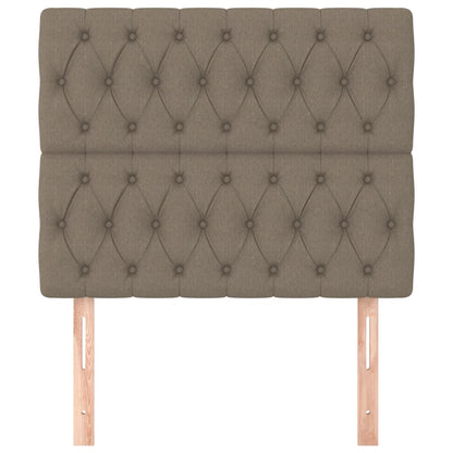 Testiera per letto Tortora 90x7x118/128 cm Tessuto