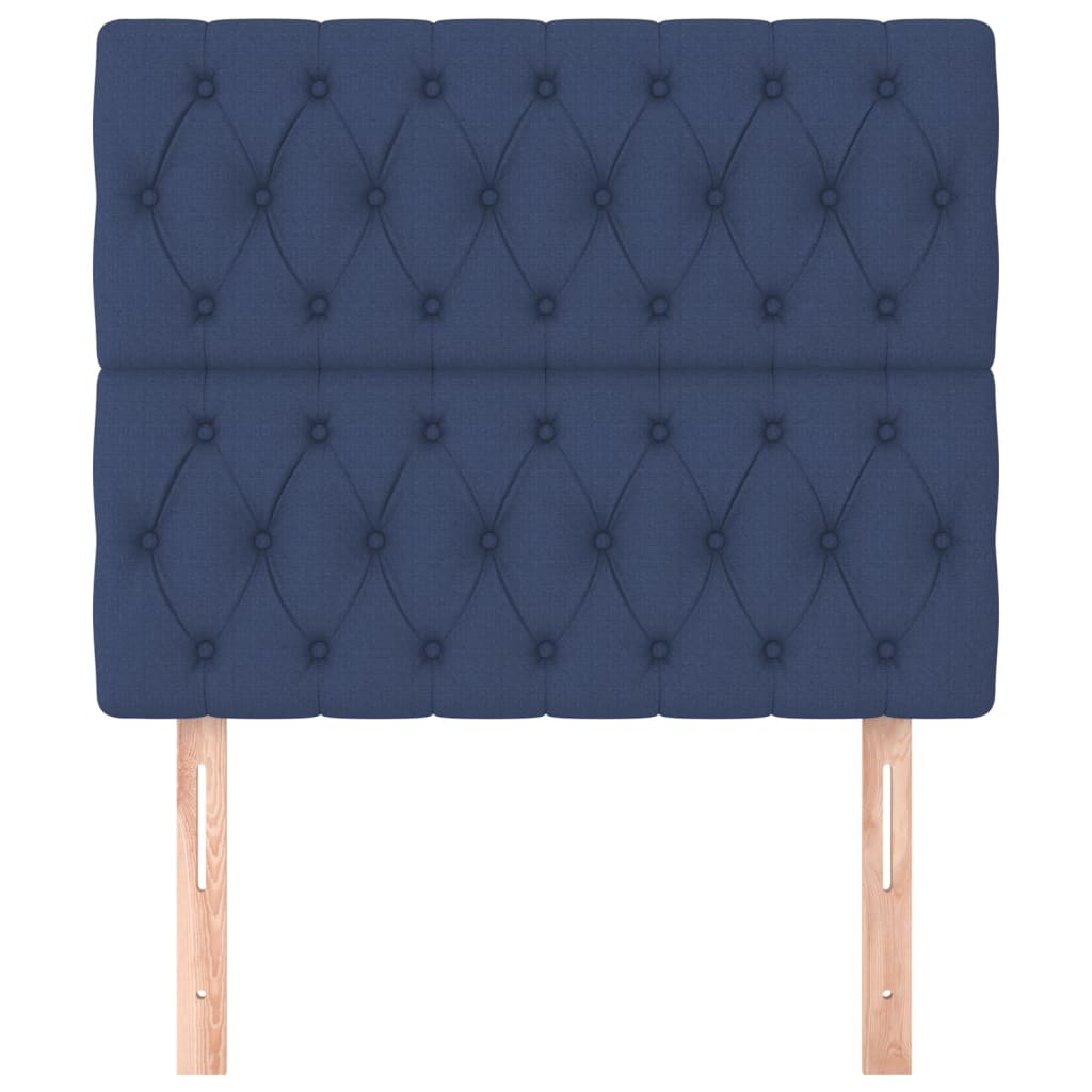 Testiera Blu 90x7x118/128 cm Tessuto