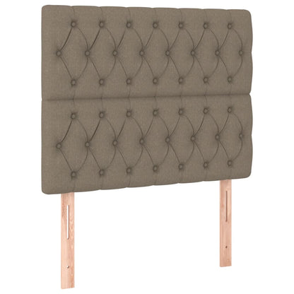 Testiera per letto Tortora 100x7x118/128 cm Tessuto