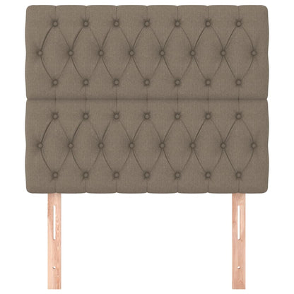 Testiera per letto Tortora 100x7x118/128 cm Tessuto