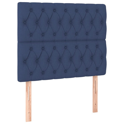 Testiera Blu 100x7x118/128 cm Tessuto
