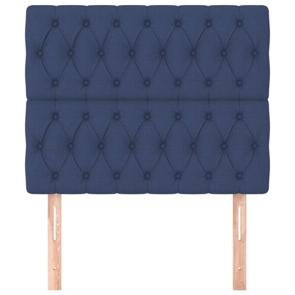 Testiera Blu 100x7x118/128 cm Tessuto