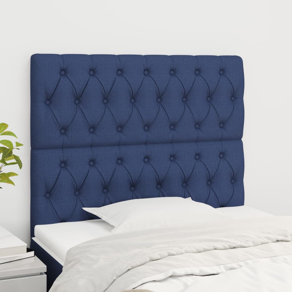 Testiera Blu 100x7x118/128 cm Tessuto