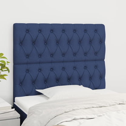 Testiera Blu 100x7x118/128 cm Tessuto