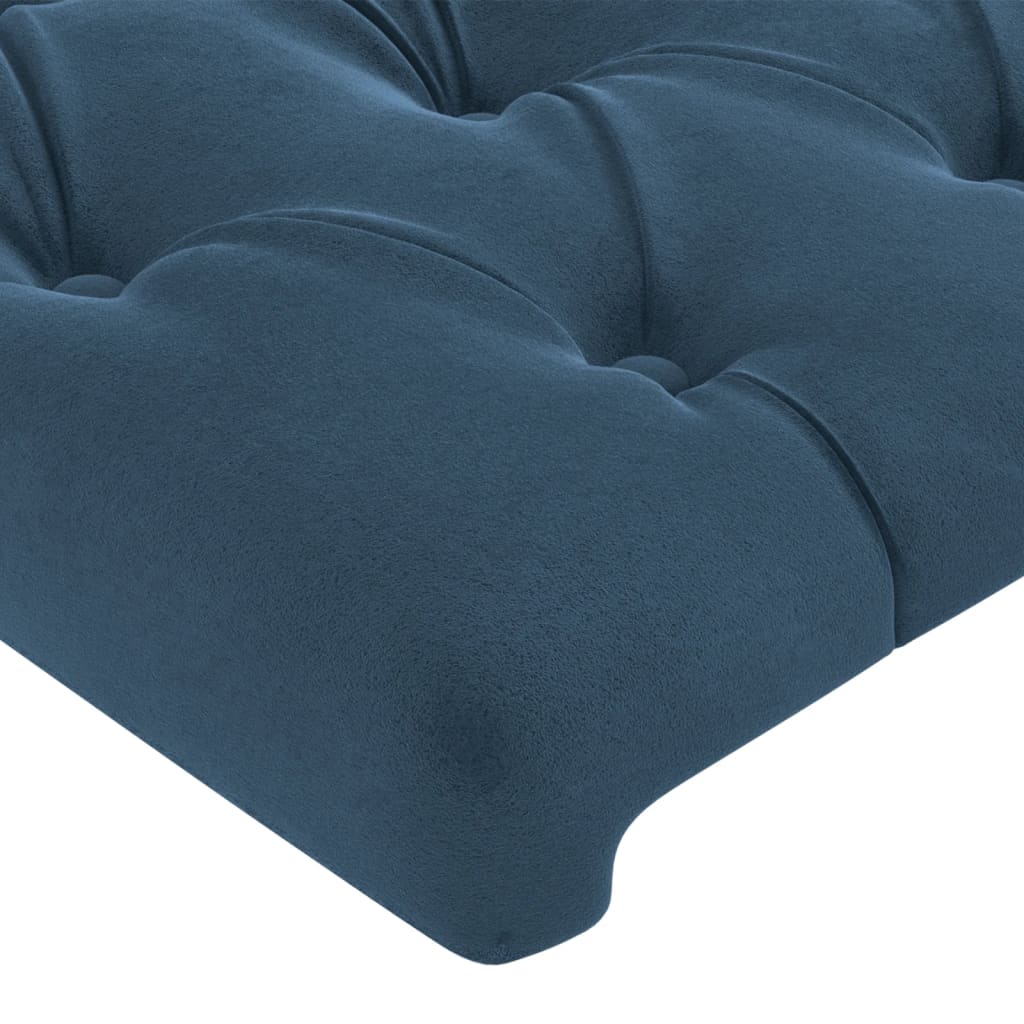 Testiere 4 pz Blu Scuro 80x7x78/88 cm in Velluto