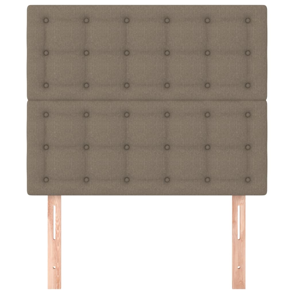 Testiera per letto Tortora 80x5x118/128 cm Tessuto