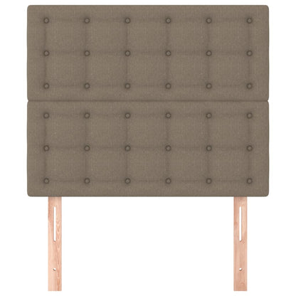 Testiera per letto Tortora 80x5x118/128 cm Tessuto