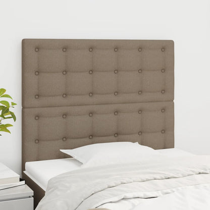 Testiera per letto Tortora 80x5x118/128 cm Tessuto
