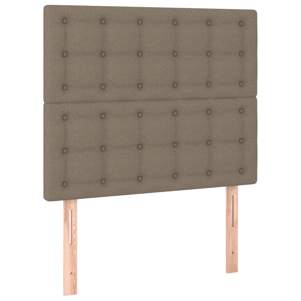 Testiera 2 pz Tortora 90x5x78/88 cm in Tessuto