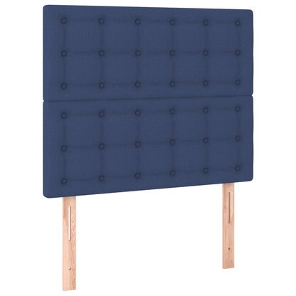 Testiera 2 pz Blu 90x5x78/88 cm in Tessuto