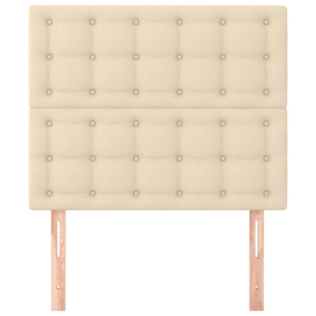 Testiera Crema 100x5x118/128 cm Tessuto